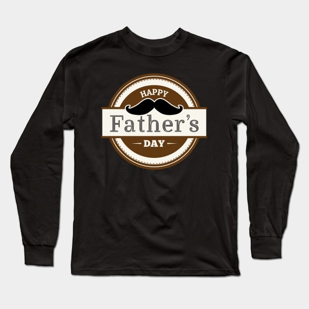 Happy fathers day Long Sleeve T-Shirt by Dieowl